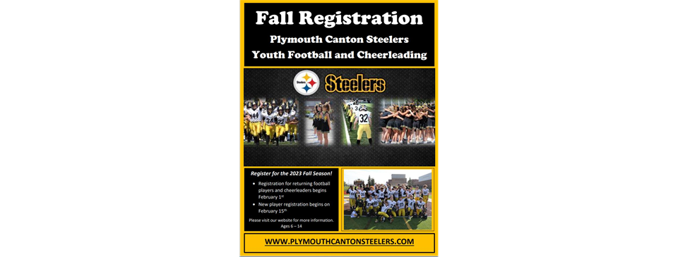 PLYMOUTH CANTON STEELERS JUNIOR FOOTBALL AND CHEER TEAMS > Home