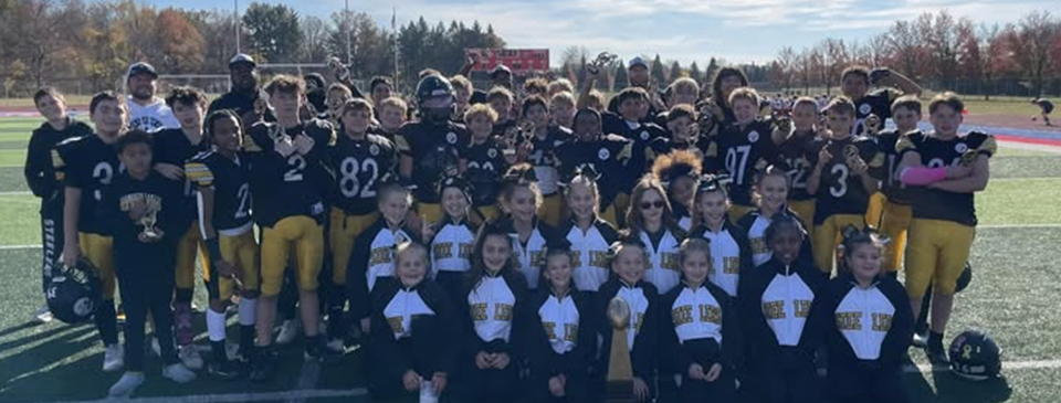 Steelers JV MYFCC Super Bowl and Super Cheer Champs